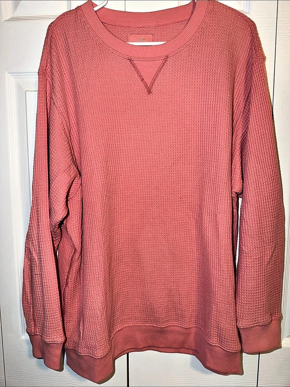 Aerie Peach Waffle Pullover Sweatshirt